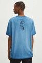 T-shirt bawełniany męski z kolekcji Zodiak - Ryby kolor granatowy granatowy RS24.TSM162