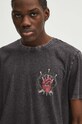 T-shirt bawełniany męski z kolekcji Love Alchemy kolor szary szary RS24.TSM201