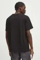 T-shirt bawełniany męski z domieszką elastanu by Magda Danaj - Porysunki kolor czarny 95 % Bawełna, 5 % Elastan