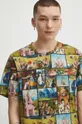 Bavlnené tričko pánske z kolekcie Eviva L'arte viac farieb viacfarebná
