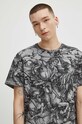 T-shirt bawełniany męski z kolekcji Eviva L'arte kolor szary RS24.TSM257 szary