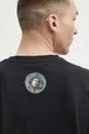 T-shirt bawełniany męski z domieszką elastanu z kolekcji Eviva L'arte kolor czarny