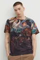 Bavlnené tričko pánske z kolekcie Eviva L'arte viac farieb viacfarebná