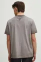 T-shirt bawełniany męski z nadrukiem kolor beżowy 100 % Bawełna
