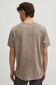 Odzież T-shirt bawełniany męski z domieszką elastanu z nadrukiem kolor beżowy RS24.TSM409 beżowy