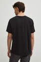 Odzież T-shirt bawełniany męski z domieszką elastanu z nadrukiem kolor czarny RS24.TSM409 czarny