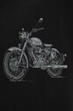 T-shirt bawełniany męski z domieszką elastanu z nadrukiem kolor czarny RS24.TSM409 czarny
