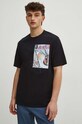 T-shirt bawełniany męski by Monika Kubiaczyk-Cygan, Grafika Polska kolor czarny RS24.TSM453 czarny RS24