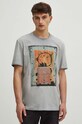 T-shirt bawełniany męski by Józef Hołard, Grafika Polska kolor szary RS24.TSM454 szary RS24