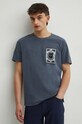 T-shirt bawełniany męski by Zuzanna Kierenkiewicz „zzzuzzzz”, Grafika Polska kolor granatowy RS24.TSM457 granatowy RS24