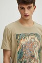 T-shirt bawełniany męski by Paweł Patyk, Grafika Polska kolor zielony RS24.TSM458 zielony