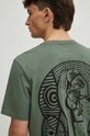 T-shirt bawełniany męski by Kasia Wysocka – TerraKata, Grafika Polska kolor zielony RS24.TSM460 zielony RS24