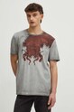 T-shirt bawełniany męski by Karol Patoła, Grafika Polska kolor szary RS24.TSM464 szary