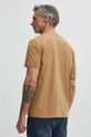 T-shirt bawełniany męski z domieszką elastanu kolor beżowy 95 % Bawełna, 5 % Elastan