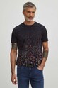 T-shirt bawełniany męski wzorzysty kolor multicolor multicolor RS24.TSM501