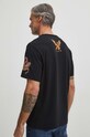 Oblečenie Bavlnené tričko pánske čierna farba RS24.TSM504 čierna