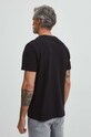 Bavlněné tričko pánské černá barva černá RS24.TSM505
