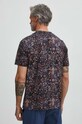 Odzież T-shirt bawełniany męski wzorzysty kolor czarny RS24.TSM506 czarny