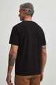 Odzież T-shirt bawełniany męski z domieszką elastanu z nadrukiem kolor czarny RS24.TSM507 czarny