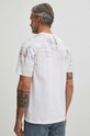Odzież T-shirt bawełniany męski wzorzysty kolor biały RS24.TSM509 biały