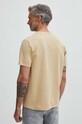 Oblečení Bavlněné tričko pánské s ozdobnou aplikací béžová barva RS24.TSM512 béžová