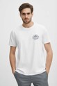 Odzież T-shirt bawełniany męski kolor biały RS24.TSM605 biały