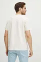 Bavlnené tričko pánsky béžová farba 100 % Bavlna