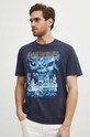 T-shirt bawełniany męski Iron Maiden kolor granatowy RS24.TSM654 granatowy RS24