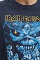 T-shirt bawełniany męski Iron Maiden kolor granatowy Męski