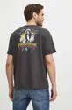 Bavlnené tričko pánske Alice Cooper šedá farba <p>100 % Bavlna</p>