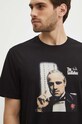 T-shirt bawełniany męski The Godfahter kolor czarny RS24.TSM660 czarny