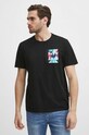 T-shirt bawełniany męski z kolekcji Jerzy Nowosielski x Medicine kolor czarny RS24.TSM672 czarny RS24