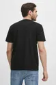 czarny T-shirt bawełniany męski z kolekcji Jerzy Nowosielski x Medicine kolor czarny