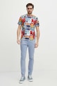 Odzież T-shirt bawełniany męski z kolekcji Jerzy Nowosielski x Medicine kolor multicolor RS24.TSM679 multicolor