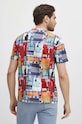 T-shirt bawełniany męski z kolekcji Jerzy Nowosielski x Medicine kolor multicolor multicolor RS24.TSM679