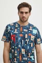 T-shirt bawełniany męski z kolekcji Jerzy Nowosielski x Medicine kolor multicolor RS24.TSM682 multicolor RS24