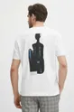 T-shirt bawełniany męski z kolekcji Jerzy Nowosielski x Medicine kolor biały Męski