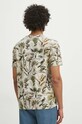 Odzież T-shirt bawełniany męski z domieszką elastanu wzorzysty kolor beżowy RS24.TSM700 beżowy
