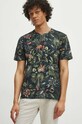 T-shirt bawełniany męski z domieszką elastanu wzorzysty kolor multicolor multicolor RS24.TSM701