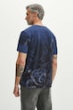 Oblečení Bavlněné tričko pánské tmavomodrá barva RS24.TSM801 námořnická modř
