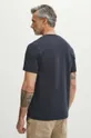 T-shirt bawełniany męski z nadrukiem kolor granatowy 100 % Bawełna