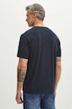 T-shirt bawełniany męski z kolekcji Jane Tattersfield x Medicine kolor granatowy granatowy RS24.TSM850