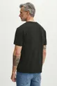 czarny T-shirt bawełniany męski z domieszką elastanu z kolekcji Jane Tattersfield x Medicine kolor czarny