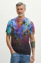 T-shirt bawełniany męski z domieszką elastanu z kolekcji Jane Tattersfield x Medicine kolor multicolor multicolor