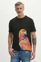 T-shirt bawełniany męski z kolekcji Jane Tattersfield x Medicine kolor czarny 100 % Bawełna