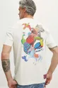 T-shirt bawełniany męski z kolekcji Jane Tattersfield x Medicine kolor beżowy beżowy