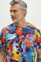 T-shirt bawełniany męski z domieszką elastanu z kolekcji Jane Tattersfield kolor multicolor multicolor