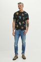 Odzież T-shirt bawełniany męski z kolekcji Jane Tattersfield x Medicine kolor czarny RS24.TSM856 czarny
