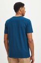 Odzież T-shirt bawełniany męski z domieszką elastanu z nadrukiem kolor zielony RS24.TSM903 turkusowy