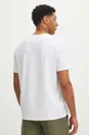 Bavlnené tričko pánsky biela farba 95 % Bavlna, 5 % Elastan